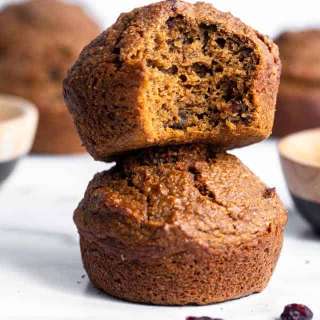 Gluten-Free Pumpkin Oatmeal Muffins With Cranberries