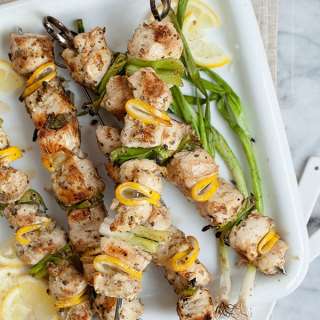 Grilled Lemon Chicken Skewers