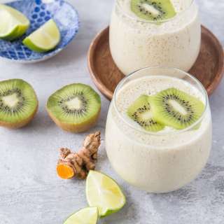 Turmeric Kiwi Protein Smoothie