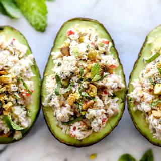 Crab Salad Stuffed Avocados