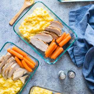 Hidden Veggie Healthy Mac and Cheese Meal Prep Bowls