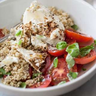 Quinoa and Burrata Caprese Salad