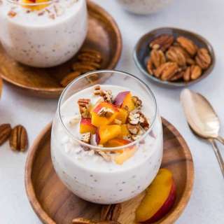 Peaches and Cream Overnight Oats