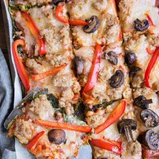 Sausage and Mushroom Keto Pizza