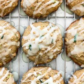 Zucchini Cookies With Lemon Glaze