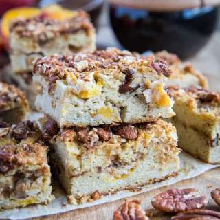 Paleo Peach Coffee Cake