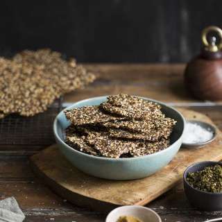 Gluten free seeded crackers