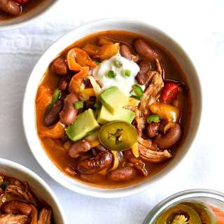 Slow Cooker Chicken Fajita Chili