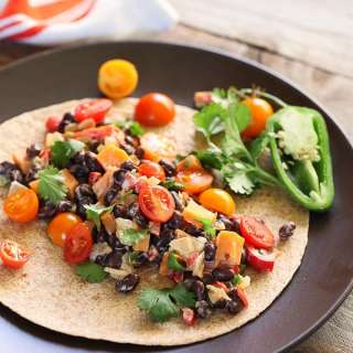 Sweet Potato and Black Bean Burritos