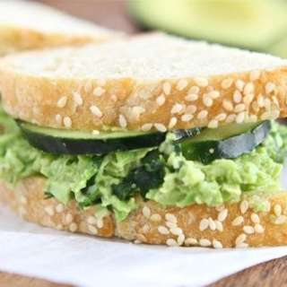 Edamame Avocado Salad Sandwich
