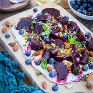 Roasted Beet Salad with Herbed Whipped Ricotta