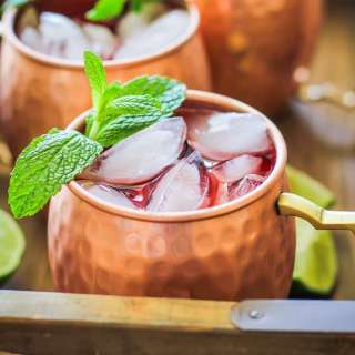 Strawberry Moscow Mules