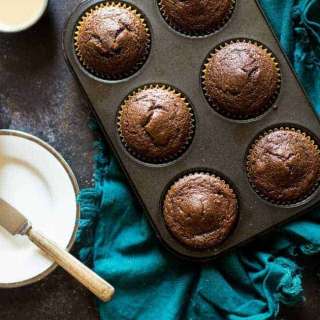 Paleo Chocolate Muffins with Tahini