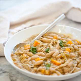 White Bean Pumpkin and Pork Chili