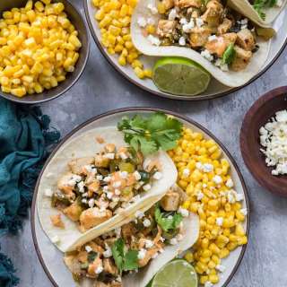 Green Chile Chicken Tacos