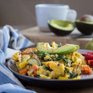 Roasted Vegetable Scramble
