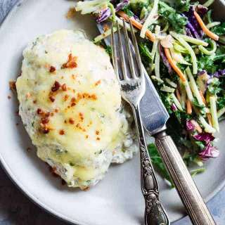 Ranch Baked Greek Yogurt Chicken with Bacon and Cheese
