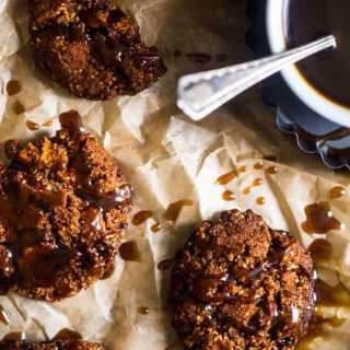 Healthy Ginger Snap Recipe with Caramel Apples