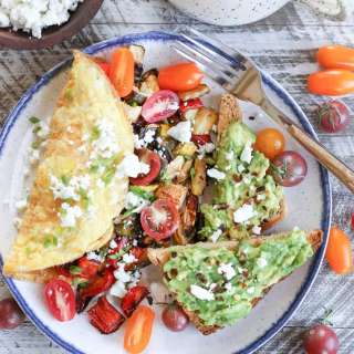 Balsamic Roasted Vegetable Omelettes