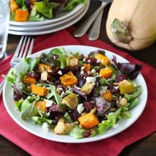 Maple Roasted Butternut Squash & Apple Salad