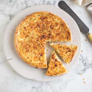 The best cheese and onion quiche
