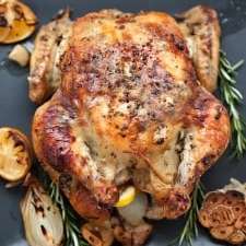 31 Chicken Recipes that Are Winter Winners | Oven Roasted Chicken with Lemon Rosemary Garlic Butter