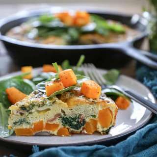 Butternut Squash Mushroom Bacon Frittata