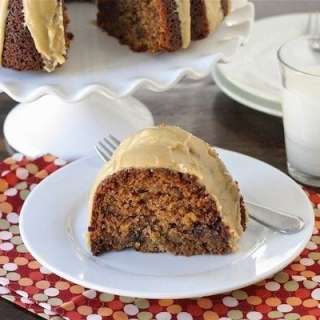 Peanut Butter Banana Bundt Cake with Reese's Peanut Butter Cups