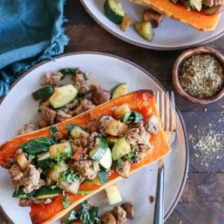 Turkey-Stuffed Butternut Squash