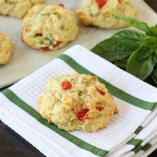 Artichoke, Roasted Red Pepper, & Feta Biscuits