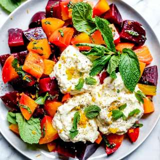 Roasted Beet Salad with Ricotta