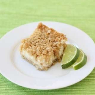 Lime and Coconut Crumble Bars