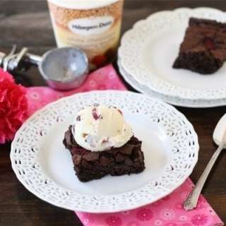 Raspberry Truffle Brownies