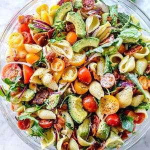 BLT Pasta Salad with Avocado