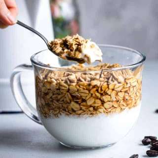 Coffee Overnight Oats with Greek Yogurt
