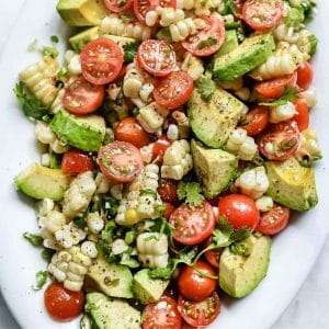 20 Corn Recipes | Grilled Corn Salad with Tomato and Avocado