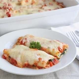 Spinach Mushroom Cannelloni