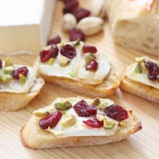 Cranberry Orange Brie Crostini