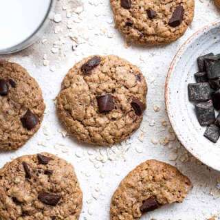 Brown Butter Oatmeal Cookies With Chocolate Chunks