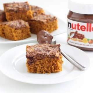 Pumpkin Nutella Snack Cake