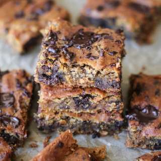 Peanut Butter Chocolate Chip Chickpea Blondies