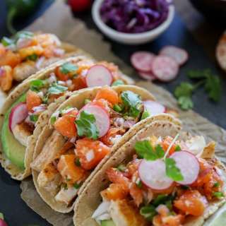 Fish Tacos with Orange Salsa