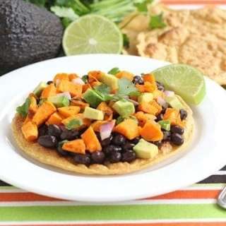 Black Bean and Sweet Potato Tostadas