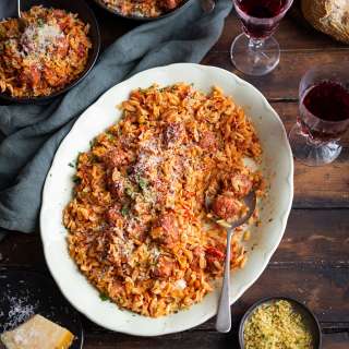 Italian sausage orzo & fennel