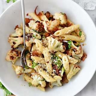 Penne Pasta With Cauliflower and Pancetta