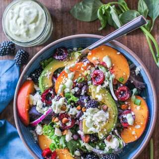 Summer Buddha Bowls with Green Goddess Tahini Dressing