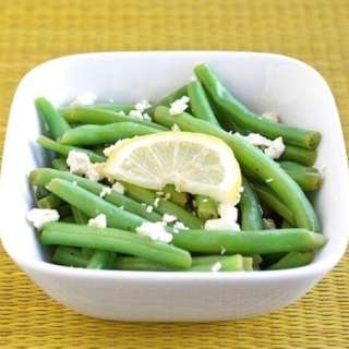 Green Beans with Lemon and Feta Cheese