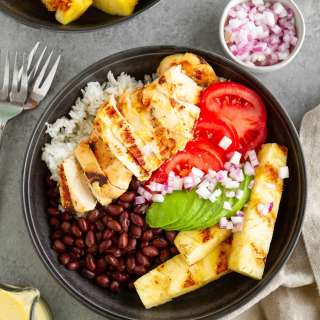 Grilled Cuban Mojo Chicken Bowls
