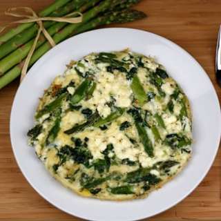 Asparagus, Spinach, and Feta Cheese Frittata