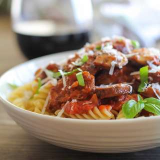 Mushroom and Sausage Pasta